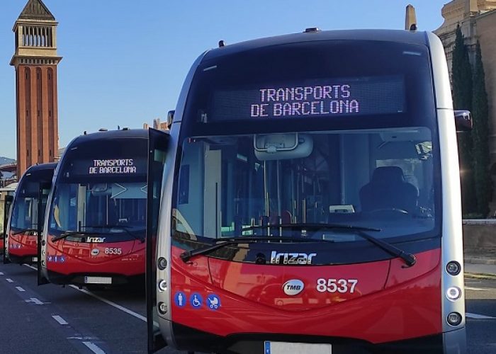 New Irizar electric buses added to the TMB fleet
